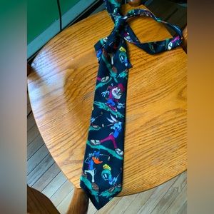 Vintage looney tunes golf tie retro